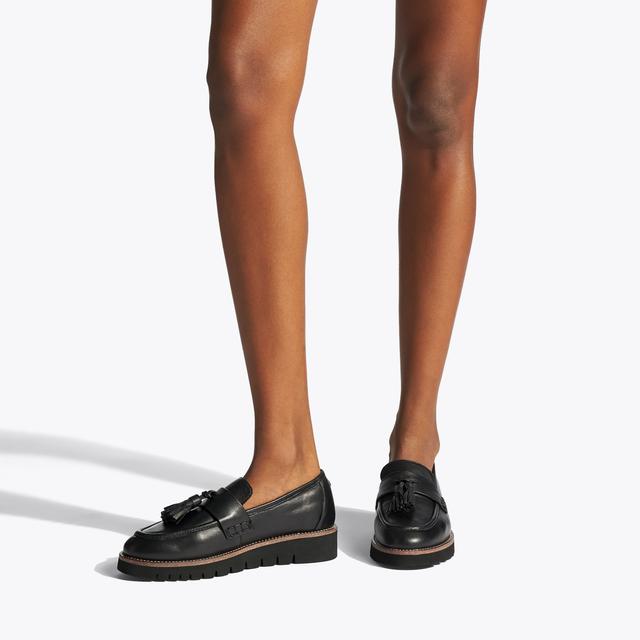 Carvela By Kurt Geiger GRANGE Black Leather Slip On Shoes By CARVELA