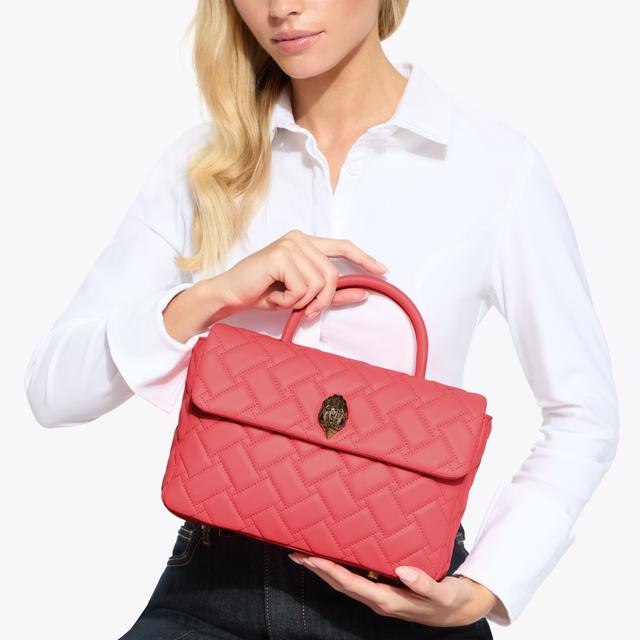 Carvela By Kurt Geiger HANDLE KENSINGTON BAG Bright Pink Handle Bag By KURT GEIGER LONDON