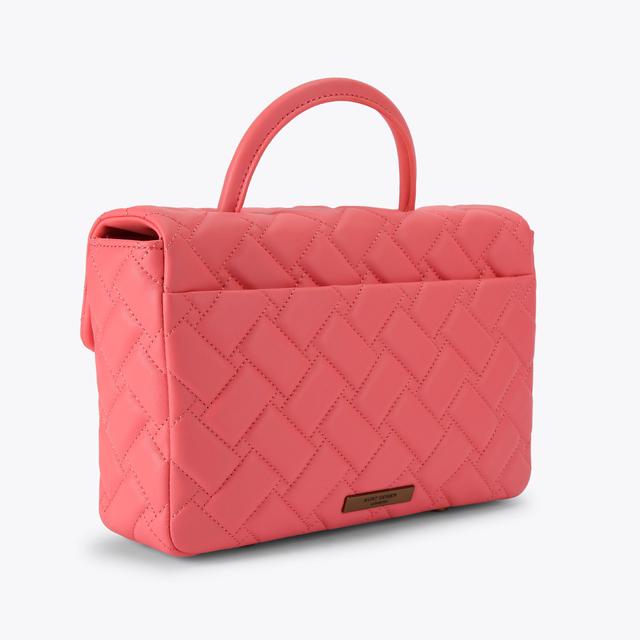 Carvela By Kurt Geiger HANDLE KENSINGTON BAG Bright Pink Handle Bag By KURT GEIGER LONDON