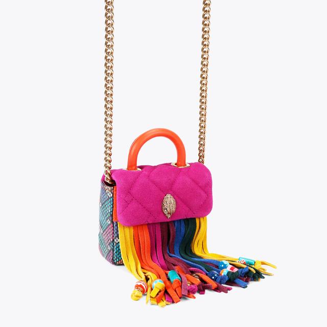 Carvela By Kurt Geiger HANDLE MICRO KENSINGTON F Suede Tassel Micro Bag By KURT GEIGER LONDON