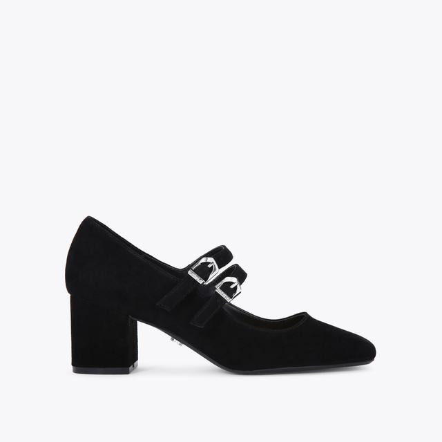 carvela by kurt geiger HARPER Black Suede Mary Jane Shoes by CARVELA