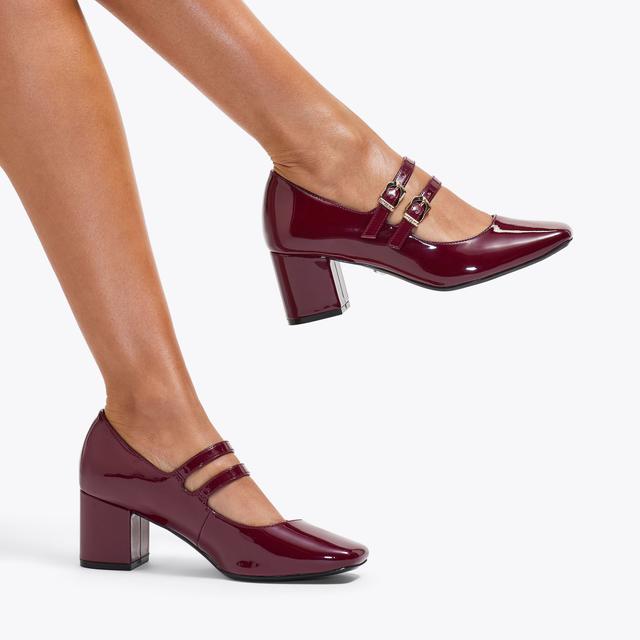 Carvela By Kurt Geiger HARPER Wine Patent Mary Jane Heel By CARVELA