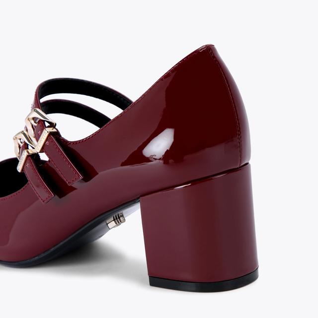 Carvela By Kurt Geiger HARPER Wine Patent Mary Jane Heel By CARVELA