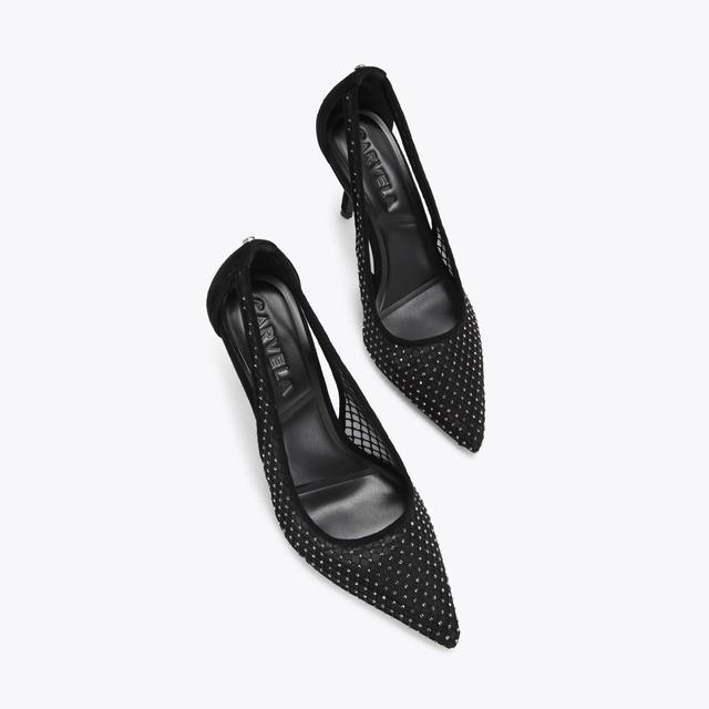 Carvela By Kurt Geiger HOTSOX COURT Black Crystal Court Heels By CARVELA