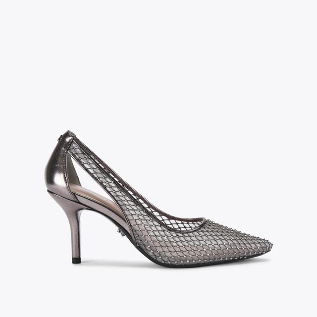 carvela by kurt geiger HOTSOX COURT Gunmetal Crystal Court Heel by CARVELA