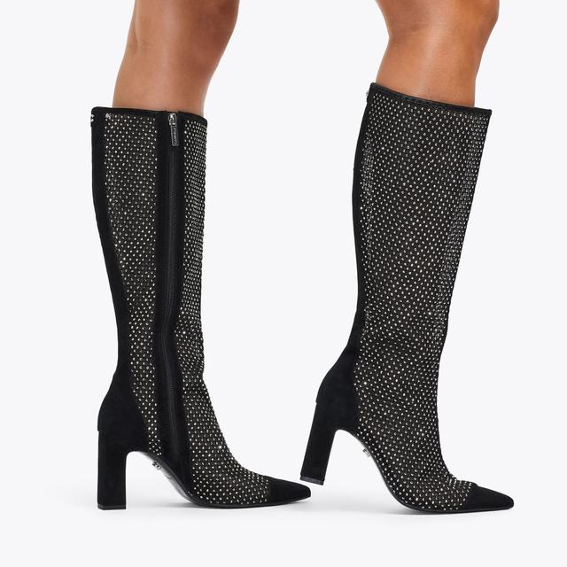 Carvela By Kurt Geiger HOTSOX KNEE POINT Crystal Knee High Boot By CARVELA