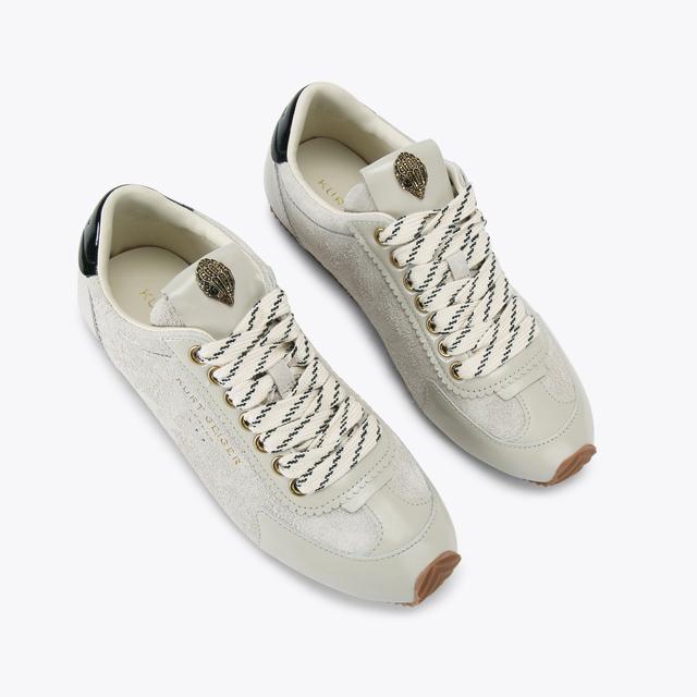 Carvela By Kurt Geiger ISLINGTON SNEAKER Beige Suede Lace Up Sneaker By KURT GEIGER LONDON