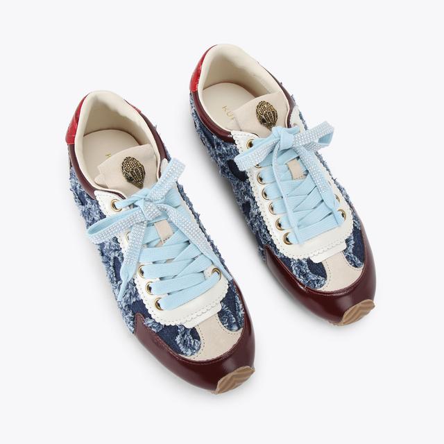 Carvela By Kurt Geiger ISLINGTON SNEAKER Blue Denim Sneaker By KURT GEIGER LONDON