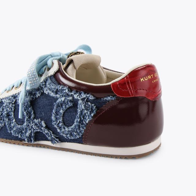 Carvela By Kurt Geiger ISLINGTON SNEAKER Blue Denim Sneaker By KURT GEIGER LONDON