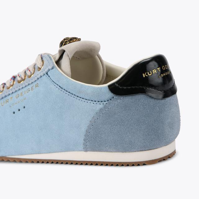 Carvela By Kurt Geiger ISLINGTON SNEAKER Blue Suede Trainers By KURT GEIGER LONDON
