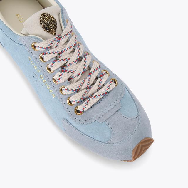 Carvela By Kurt Geiger ISLINGTON SNEAKER Blue Suede Trainers By KURT GEIGER LONDON