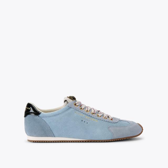 carvela by kurt geiger ISLINGTON SNEAKER Blue Suede Trainers by KURT GEIGER LONDON