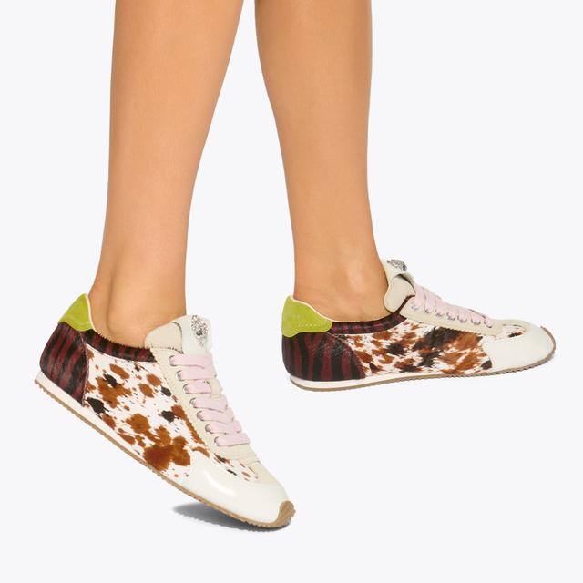 Carvela By Kurt Geiger ISLINGTON SNEAKER Cow Print Calfhair Sneaker By KURT GEIGER LONDON