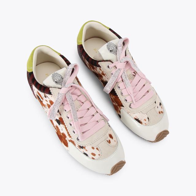 Carvela By Kurt Geiger ISLINGTON SNEAKER Cow Print Calfhair Sneaker By KURT GEIGER LONDON