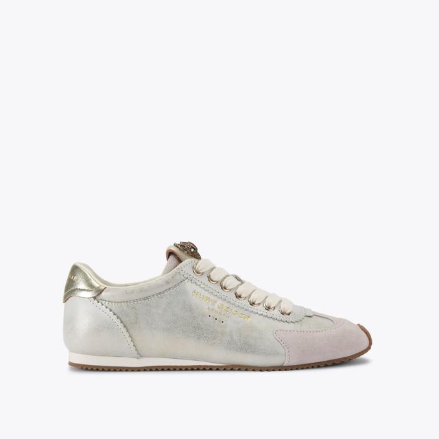 carvela by kurt geiger ISLINGTON SNEAKER Metallic Silver Trainers by KURT GEIGER LONDON