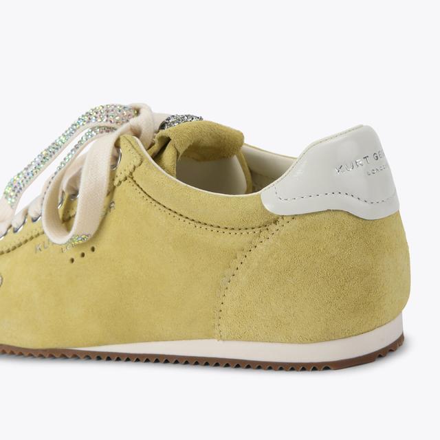 Carvela By Kurt Geiger ISLINGTON SNEAKER Yellow Suede Trainers By KURT GEIGER LONDON