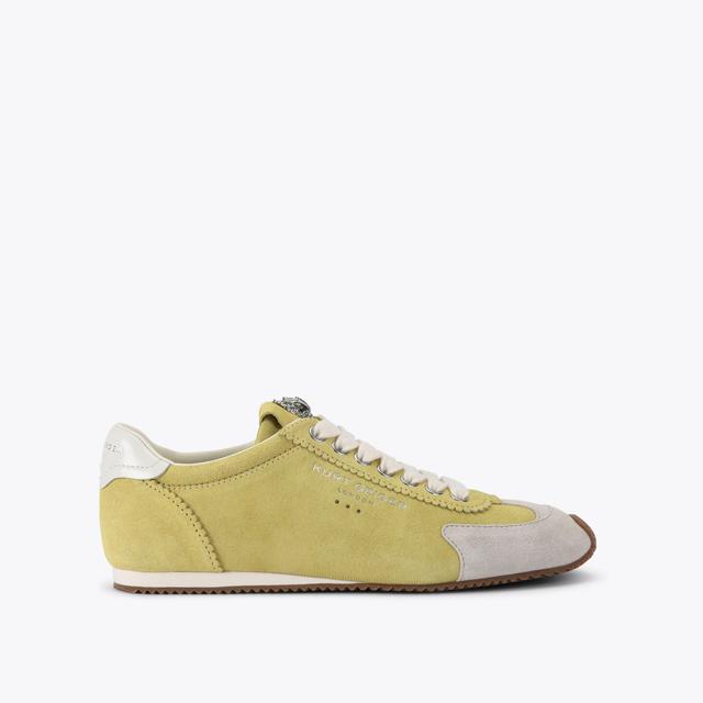 carvela by kurt geiger ISLINGTON SNEAKER Yellow Suede Trainers by KURT GEIGER LONDON