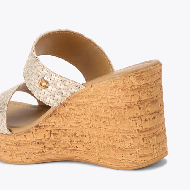 Carvela By Kurt Geiger IVY WEDGE Gold Wedge Heel By CARVELA COMFORT