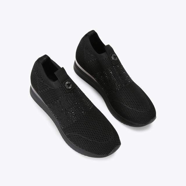 Carvela By Kurt Geiger JANEIRO 2 Black Slip On Trainers By CARVELA