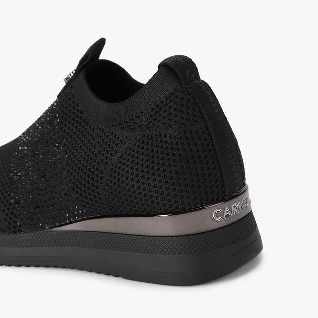 Carvela By Kurt Geiger JANEIRO 2 Black Slip On Trainers By CARVELA