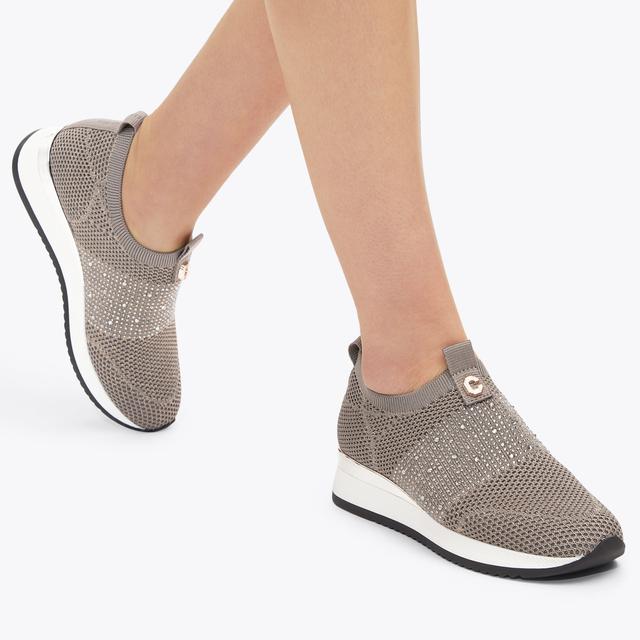 Carvela By Kurt Geiger JANEIRO 2 Grey Slip On Trainers By CARVELA