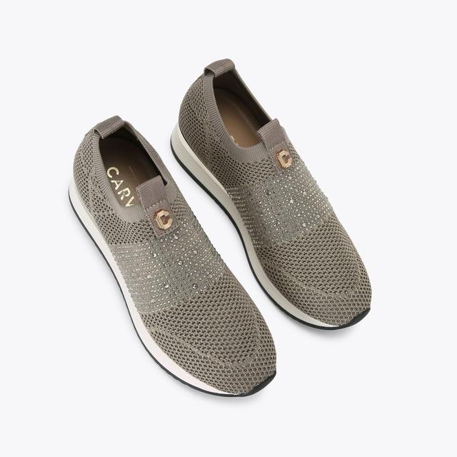 Carvela By Kurt Geiger JANEIRO 2 Grey Slip On Trainers By CARVELA