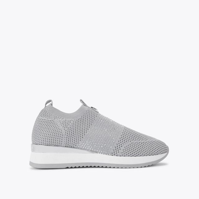 carvela by kurt geiger JANEIRO 2 Silver Knitted Trainer by CARVELA