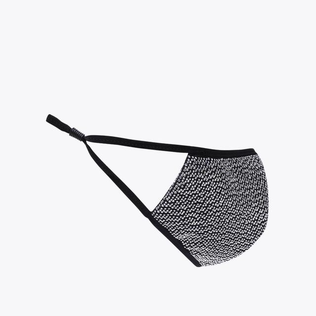 Carvela By Kurt Geiger JEWELLED FACE MASK Black Embellished Face Mask By CARVELA