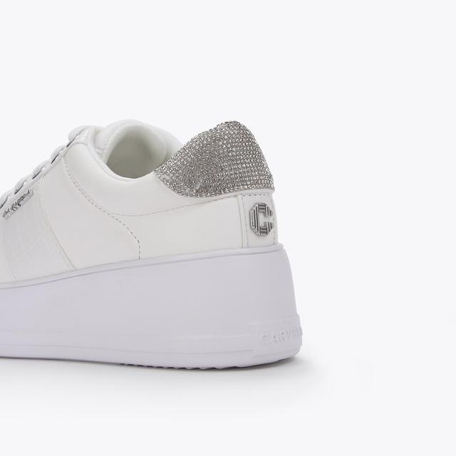 Carvela By Kurt Geiger JIVE LACE UP White Low Top Sneakers By CARVELA