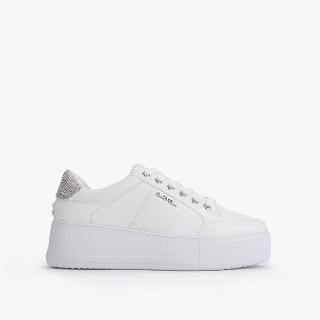 carvela by kurt geiger JIVE LACE UP White low top sneakers by CARVELA