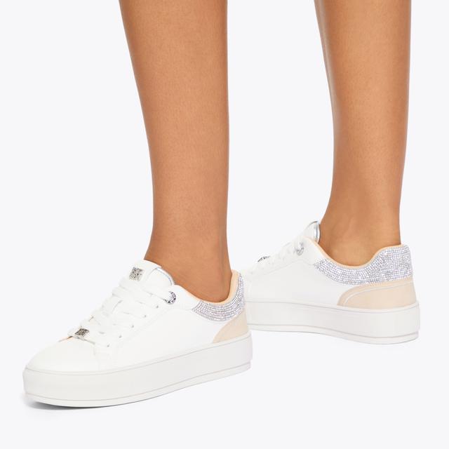 Carvela By Kurt Geiger KALI GEM Crystal Lace Up Sneaker By KG KURT GEIGER
