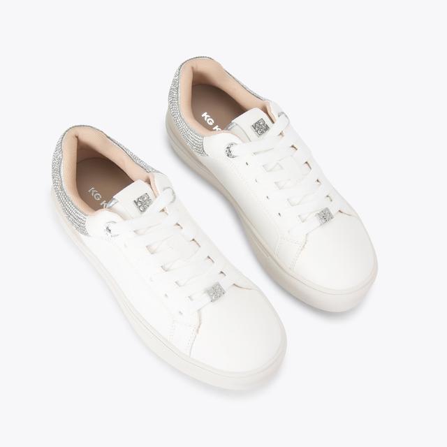 Carvela By Kurt Geiger KALI GEM Crystal Lace Up Sneaker By KG KURT GEIGER