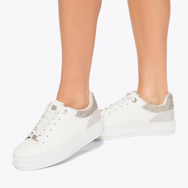 Carvela By Kurt Geiger KALI GEM Gold Crystal Sneaker By KG KURT GEIGER