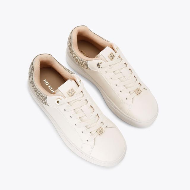 Carvela By Kurt Geiger KALI GEM Gold Crystal Sneaker By KG KURT GEIGER