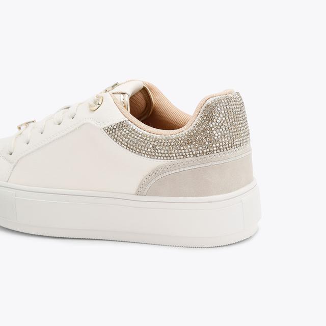 Carvela By Kurt Geiger KALI GEM Gold Crystal Sneaker By KG KURT GEIGER