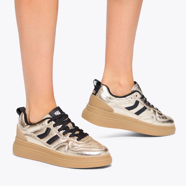 Carvela By Kurt Geiger KEEN Gold Sneaker By KG KURT GEIGER