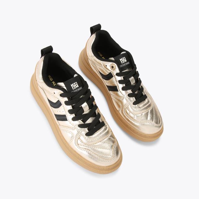 Carvela By Kurt Geiger KEEN Gold Sneaker By KG KURT GEIGER