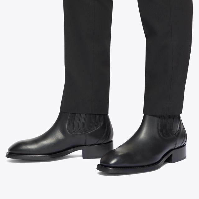 Carvela By Kurt Geiger KEMP CHELSEA Black Leather Ankle Boot By KURT GEIGER LONDON