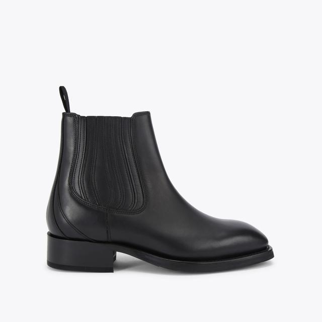 carvela by kurt geiger KEMP CHELSEA Black Leather Ankle Boot by KURT GEIGER LONDON
