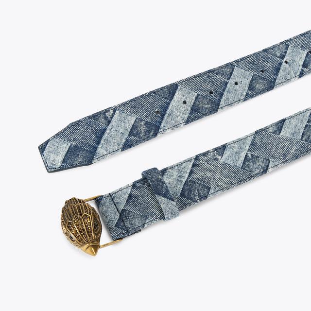 Carvela By Kurt Geiger KENSINGTON 38 BELT Denim Weave Belt By KURT GEIGER LONDON