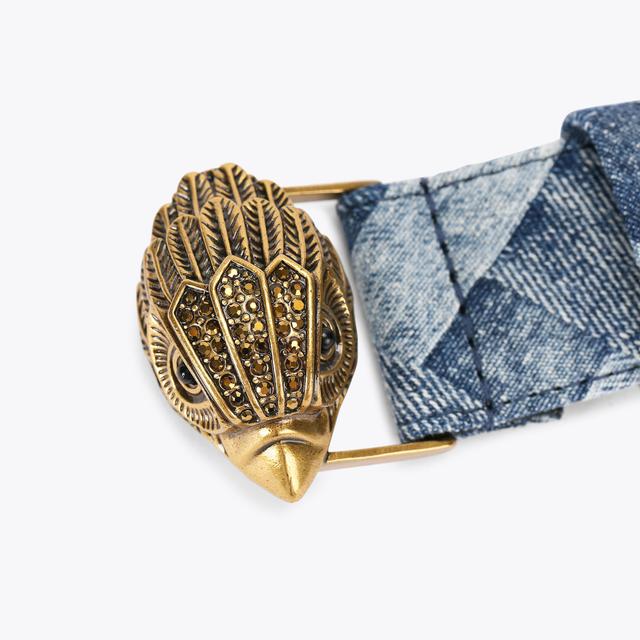 Carvela By Kurt Geiger KENSINGTON 38 BELT Denim Weave Belt By KURT GEIGER LONDON