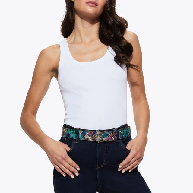 Carvela By Kurt Geiger KENSINGTON 38 BELT Weave Canvas Belt By KURT GEIGER LONDON