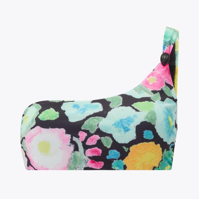 carvela by kurt geiger KENSINGTON ASYMMETRIC TOP Dark floral One Shoulder Bikini Top by KURT GEIGER LONDON