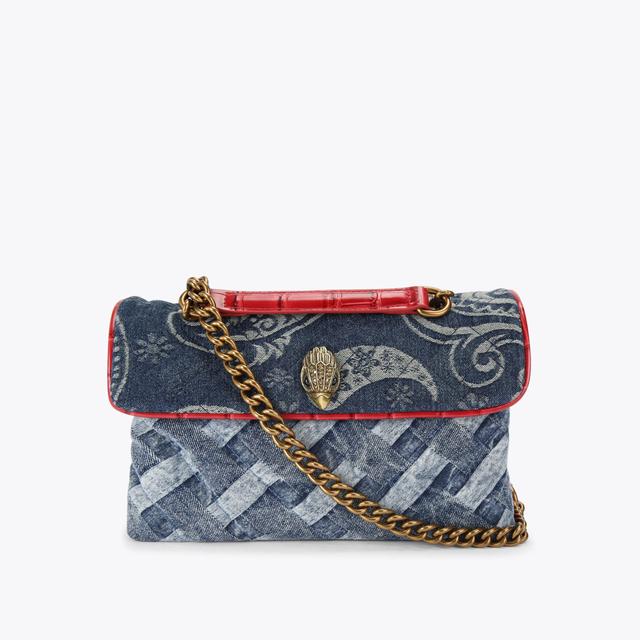 carvela by kurt geiger KENSINGTON BAG Blue Denim Bleached Shoulder Bag by KURT GEIGER LONDON