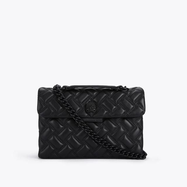 carvela by kurt geiger KENSINGTON BAG DRENCH Black Quilted Leather Shoulder Bag by KURT GEIGER LONDON