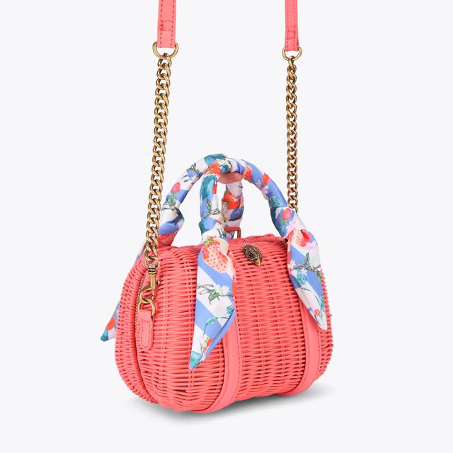 Carvela By Kurt Geiger KENSINGTON BASKET BOSTON Sugar Coral Basket Bag By KURT GEIGER LONDON
