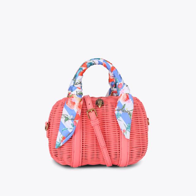 carvela by kurt geiger KENSINGTON BASKET BOSTON Sugar Coral Basket Bag by KURT GEIGER LONDON