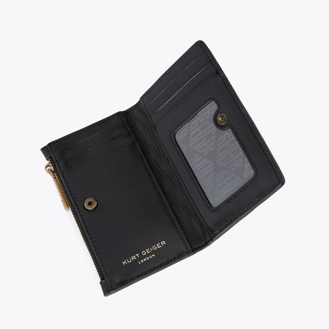 Carvela By Kurt Geiger KENSINGTON BIFOLD WALLET Black Fold Over Wallet By KURT GEIGER LONDON