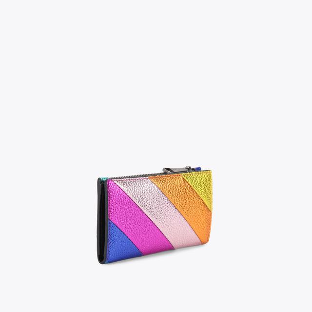 Carvela By Kurt Geiger KENSINGTON BIFOLD WLT L Rainbow Stripe Leather Wallet By KURT GEIGER LONDON
