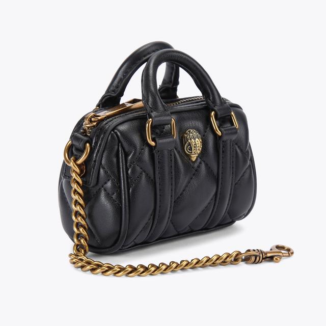 Carvela By Kurt Geiger KENSINGTON BOSTON CHARM Black Micro Boston Bag By KURT GEIGER LONDON